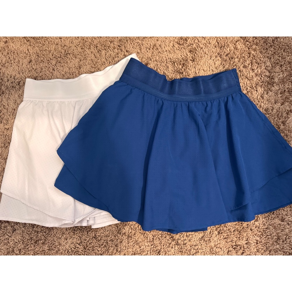90 Degree by Reflex Women's Tennis Skort Bundle Size Small Blue White Athletic